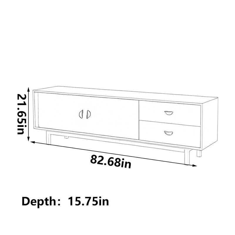 Meuble télé Classic, 82.68"