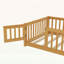 Floor Bed with Safety Guardrails,Door,and Low Profile Design-1543789090-1543789093