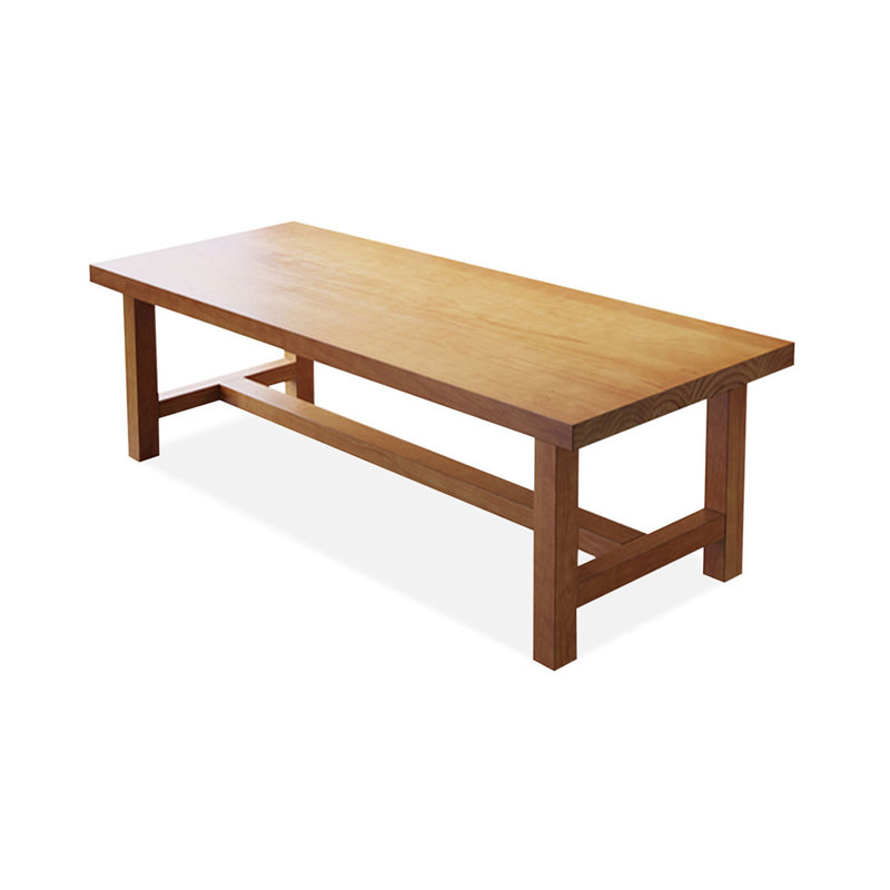 Brown Rectangular Solid Wood desk, 29.6" H x 63" W x 27.6" D