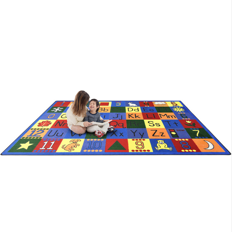 Educational Indoor Rug, Rectangle 7'8" x 10'9"