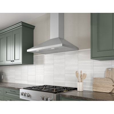 Zephyr Brisas 30 in. 600 CFM Traditional Wall Mount Range Hood with LED Lights in Stainless Steel