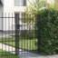 Upminster 200.66cm H x 99.06cm W Black Metal Gate