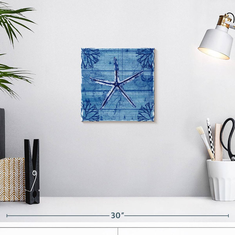 Brampt Indigo Starfish, 10" H x 10" W