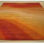 Tapis orange classique en laine touffeté à la main-16356674