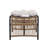 3 Pieces Wicker Outdoor Patio Furniture Set With Lounge Chair, Balcony Chairs Table Set With Cushions, Ottoman, Patio Conversation Sets For Garden ,Deck,And Porch, Black & Natural & -866122695