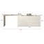 No Assembly Required Extendable Makeup Table With 6-Drawers