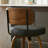 30" Swivel Upholstered Bar Stool With Walnut Finish Wood Frame-1243783469-1243783467