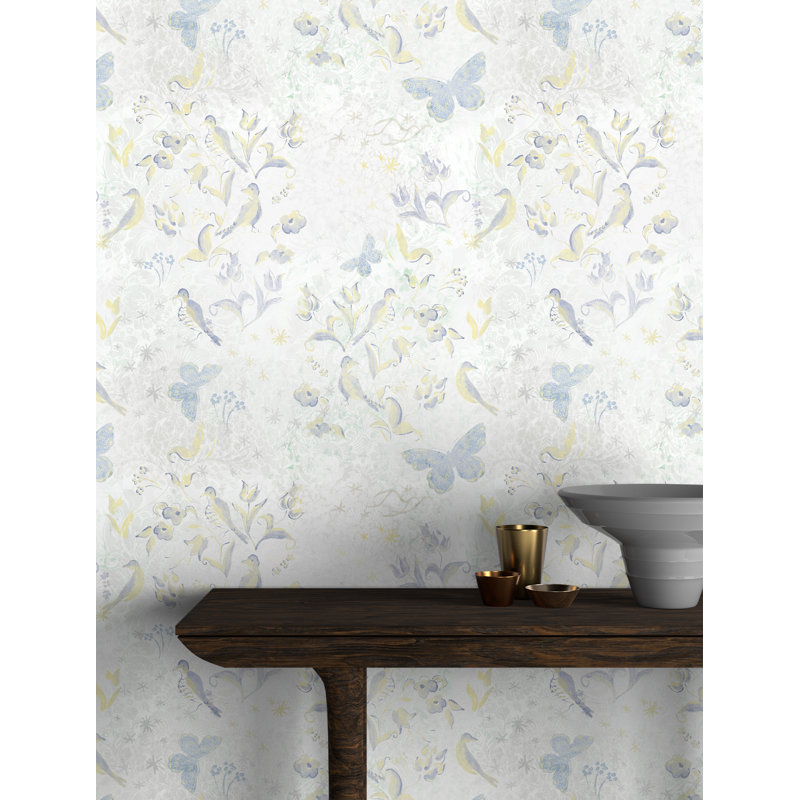 Yuki Osada Floral Wallpaper Double Roll, Cream