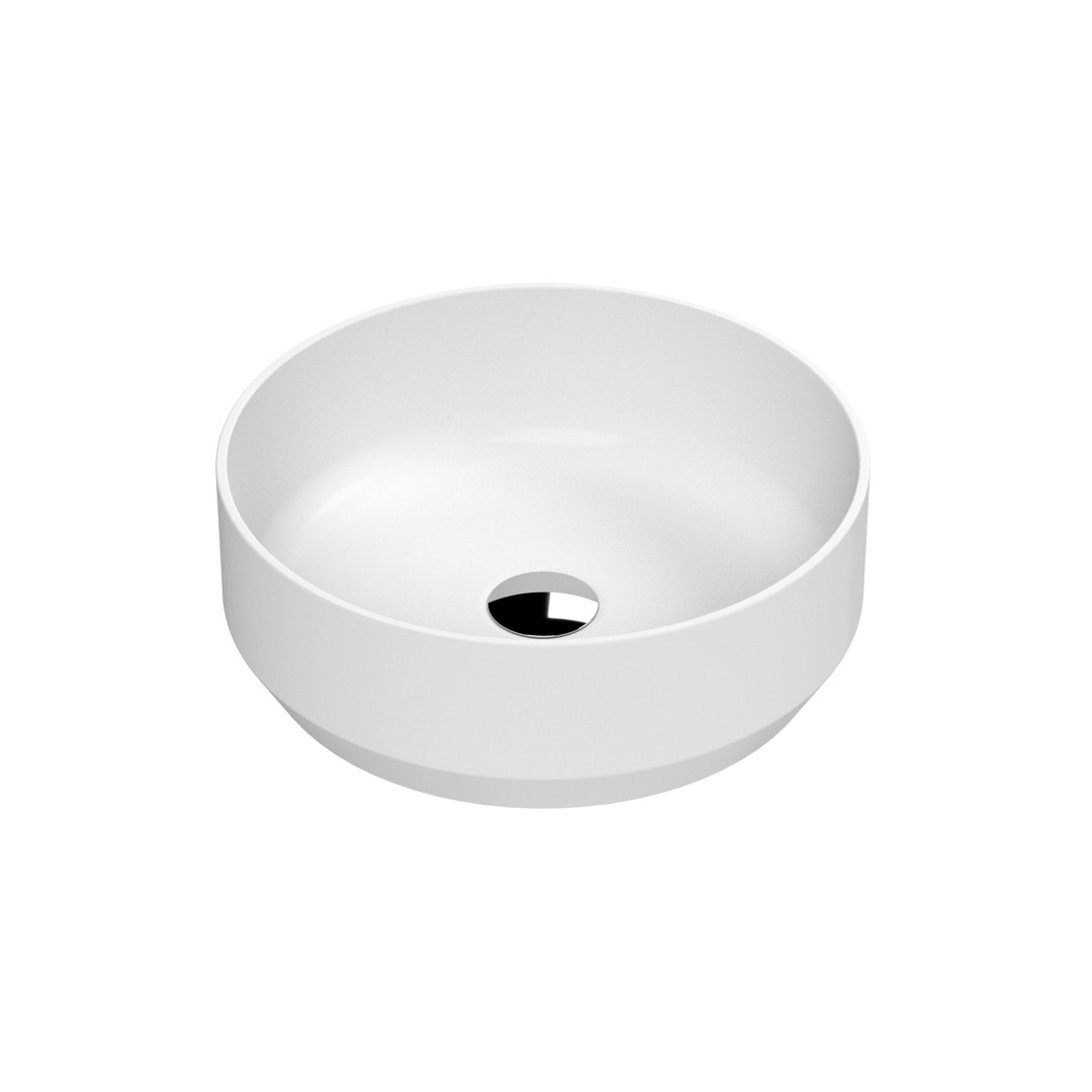 Nuie Vessels 350 mm L x 350 mm W Vitreous China Circular Sink