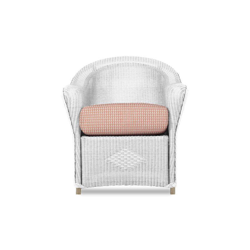 Reflections Outdoor Dining Armchair, Demo Oatmeal, White
