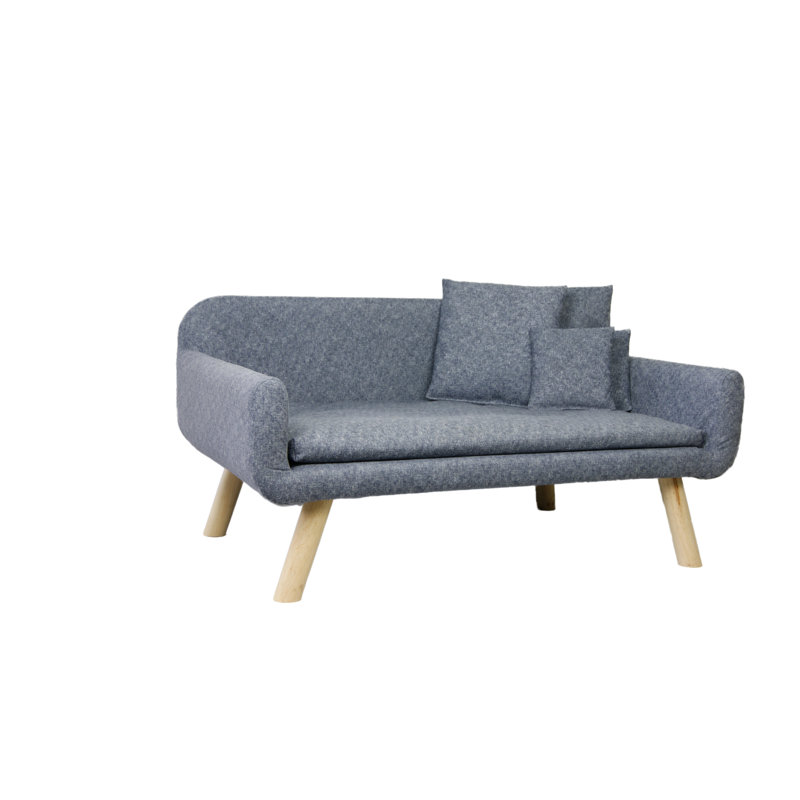 Polyester Pet Bed, Grey