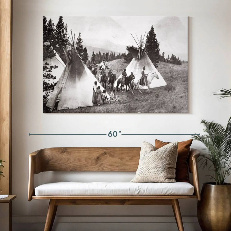 Tipi amérindien Camp Montana, H 34 po x l 51 po