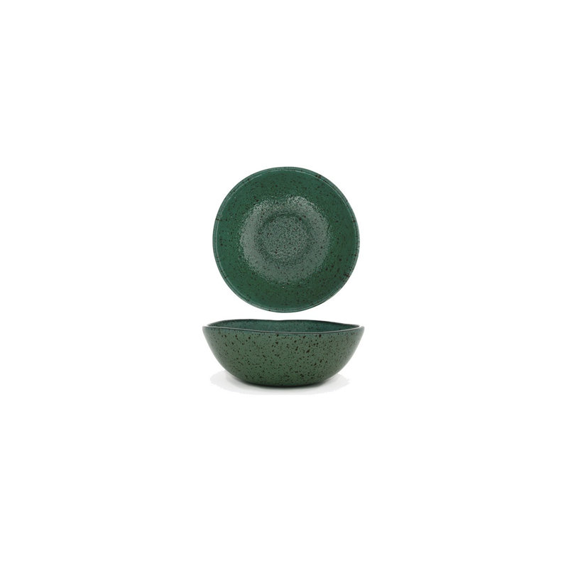 Diamètre de la vaisselle en verre: H 5,5 po: 2 po 14 oz Bol rond en verre transparent (ensemble de 2), Vert