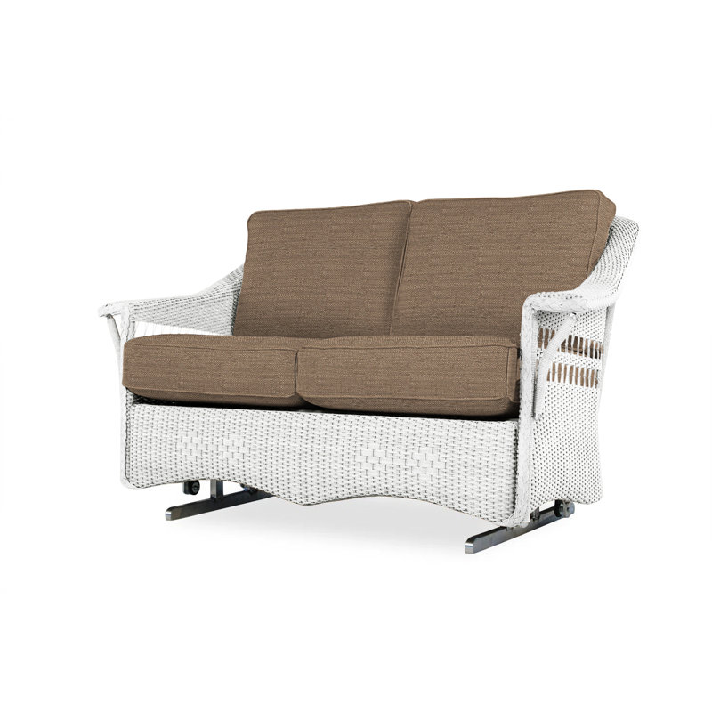 Nantucket Outdoor 2 - Seat Loveseat, White, Sailcloth Salt