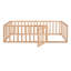 Structure de lit en bois avec clôture et porte-28735535-28735533
