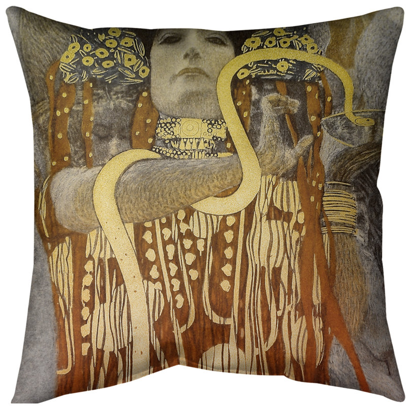 Coussin hygeia, 20 po x 20 po, Orange, Coton sergé
