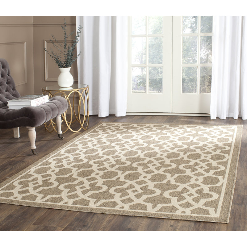 Herefordshire Performance Geometric Indoor/Outdoor Area Rug, Rectangle 6'7" x 9'6"