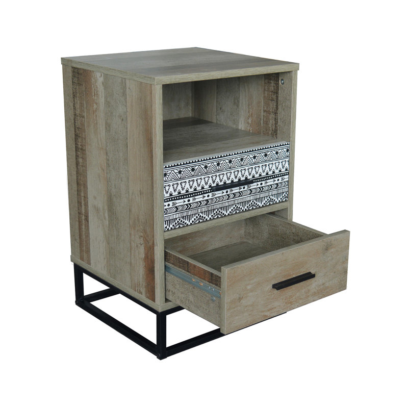 Eleta 39.5cm W Bedside Table
