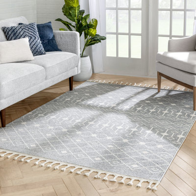 Serenity Geometric Synthetic Area Rug
