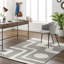 Rectangle Wingrove Hand Tufted Wool Area Rug in Gray/White-6577103