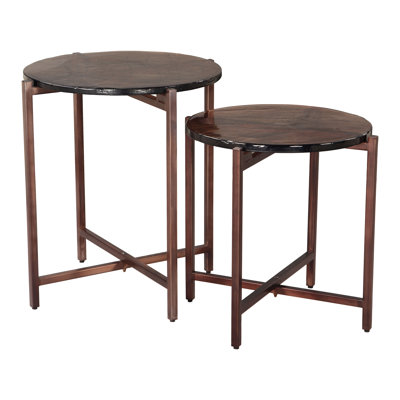 Ensemble de 2 tables gigognes Modern
