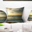 Coussin foncé imprimé plage et vagues au coucher du soleil - Sea & Shore-29485689-29485693