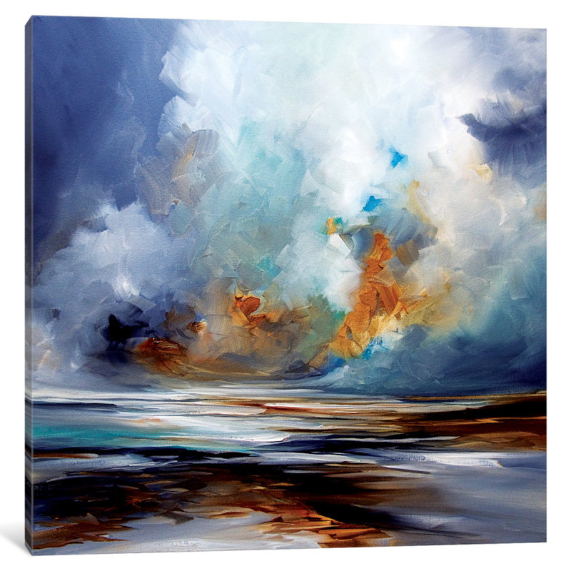 Sand Spin, peinture sur toile tendue, H 18 po x l 18 po x P 1,5 po, Pas de tapis, Toile tendue