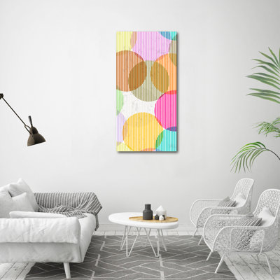 Colorful Circles - Wrapped Canvas Print
