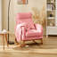 Chaise berçante en bois massif EROMMY-103404979