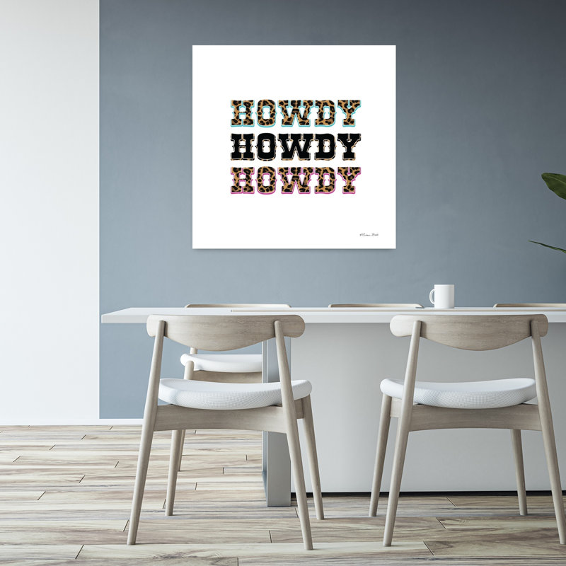 Howdy, art contemporain abstrait, H 32 po x l 32 po