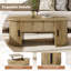 Coffee Table with Hidden Storage & Open Shelves