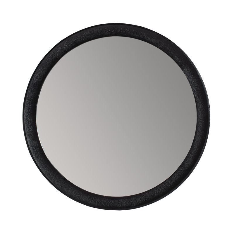 Jodh Metal Flat Wall Mirror, Antique Gold, 73.75cm H x 73.75cm W