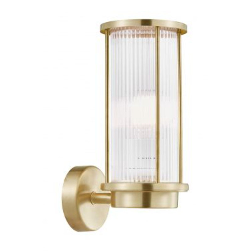 Outdoor Armed Sconce, Brass