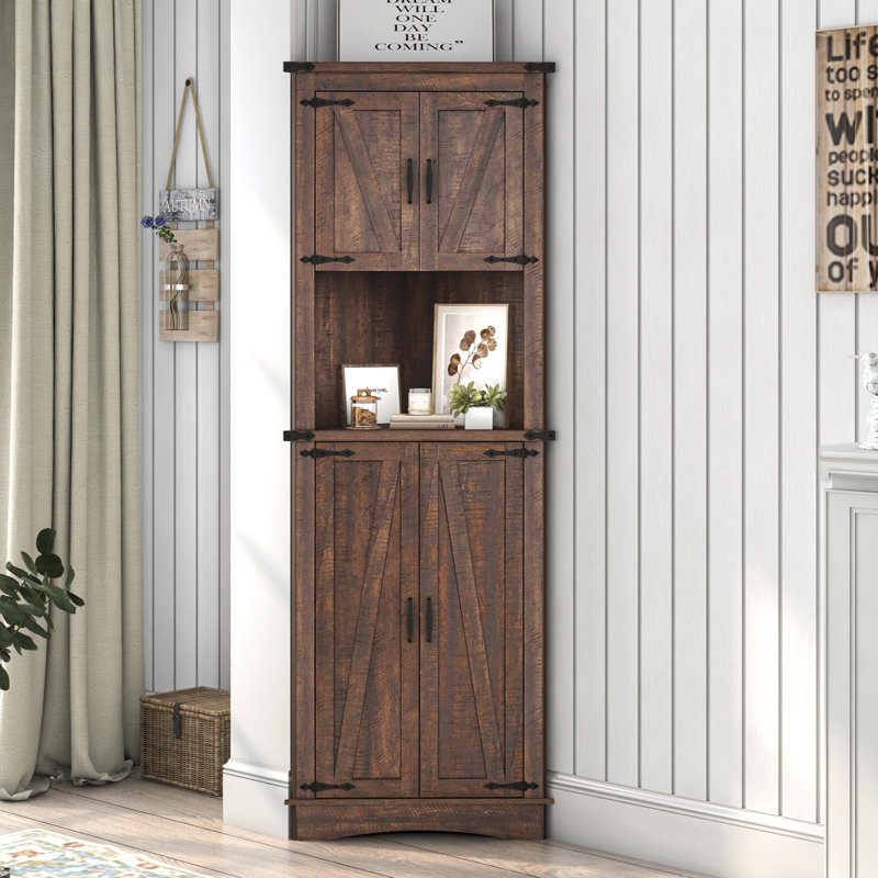 Selso Kitchen Pantry, Brown