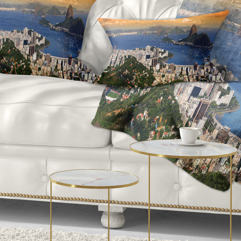 Coussin Rio, Bleu / blanc