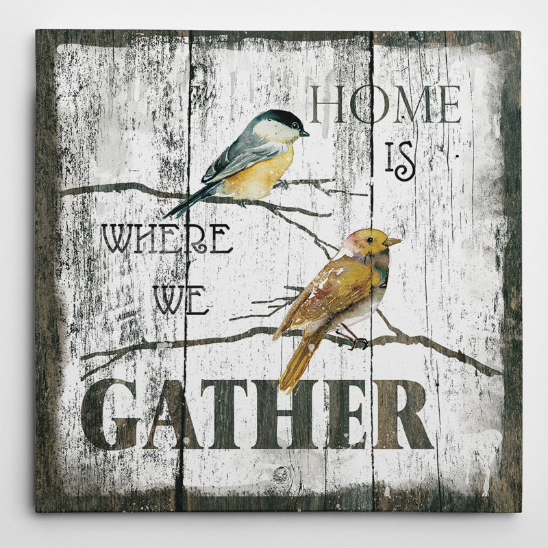 « gather home » par carol robinson, impression sur toile tendue, H 32 po x l 32 po x P 1,5 po