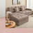 Compression Cloud Sectionals, 106 Inch Foam Khaki Modern Sofa for Home