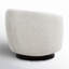 Fauteuil demi-tonneau pivotant rembourré Marcy-1452363287