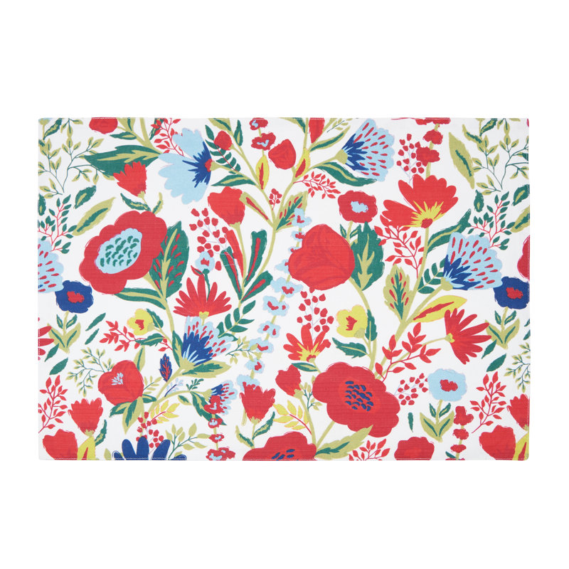 Cotton Floral Rectangle Placemat