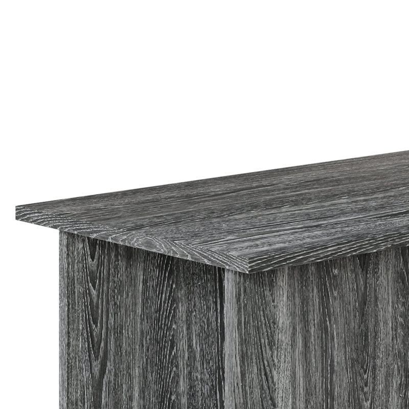 Bureau d'écriture en L Linden Classic - gris foncé, Gris foncé