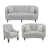 100 % polyester gris est en rupture de stock