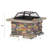 28" Concrete Wood Burning Outdoor Fire Pit Table With Lid-980041066