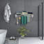 Porte-séchoir à fixation murale extensible