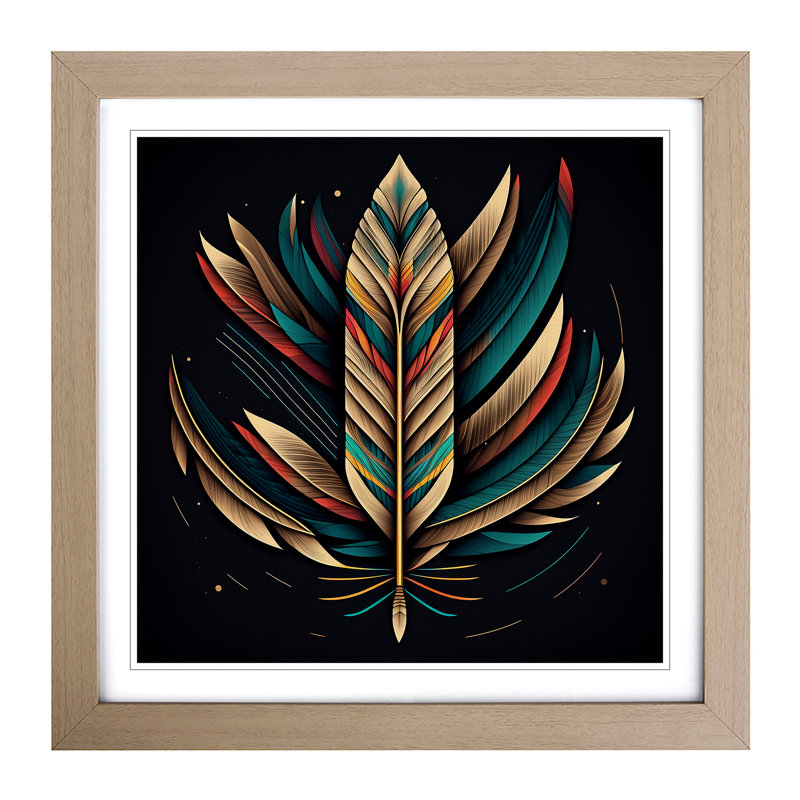 Single Picture Frame Print on Wood, Oak