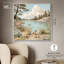 Impression sur toile Lakeside Bunny Haven par Art Remedy, cadre blanc, 40 x 40-1128749500-1128749440