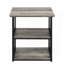 Table de chevet industrielle 1 pièce l 22 po x P 22 po x H 23 po Zudora