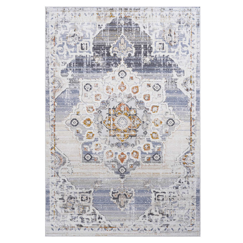 Loom & Cream / Gold Medallion 2X3