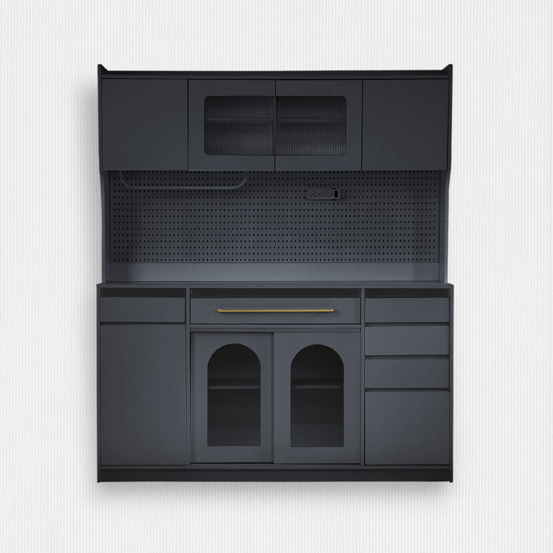 74.8'' Kitchen Pantry, Black