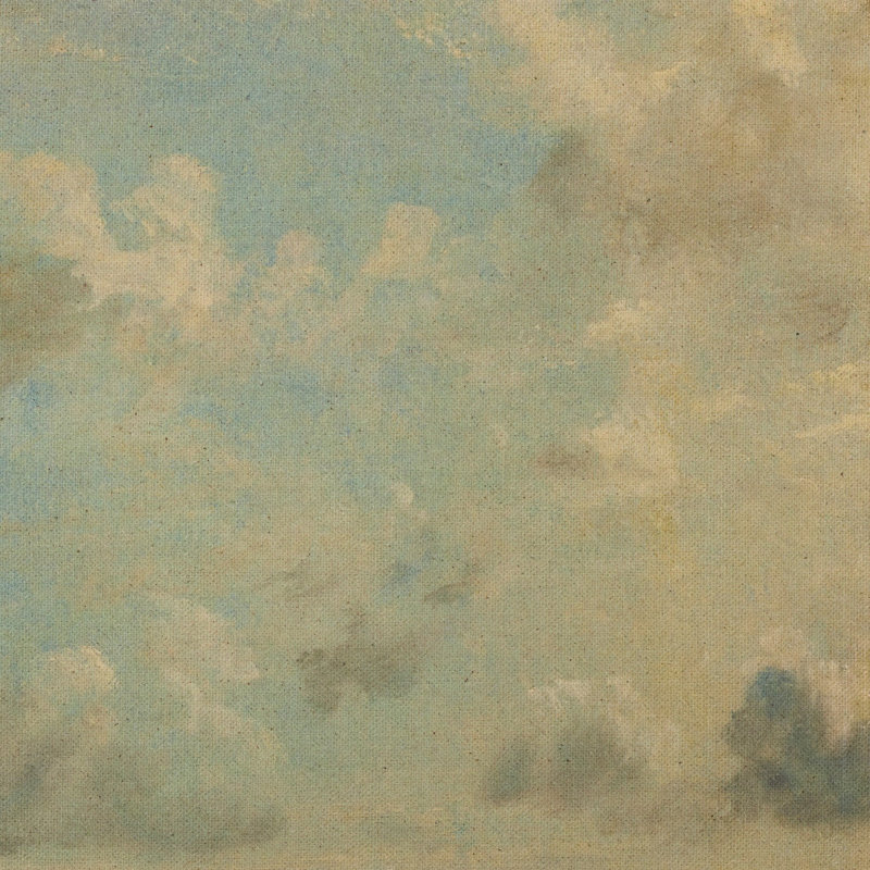 Étude des nuages Cumulus, 1822 par John Constable, H 12 po x l 18 po