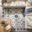Tapis bleu / gris en laine touffeté à la main Charta-1288908667